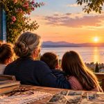 Gün Batımında Aile Anıları